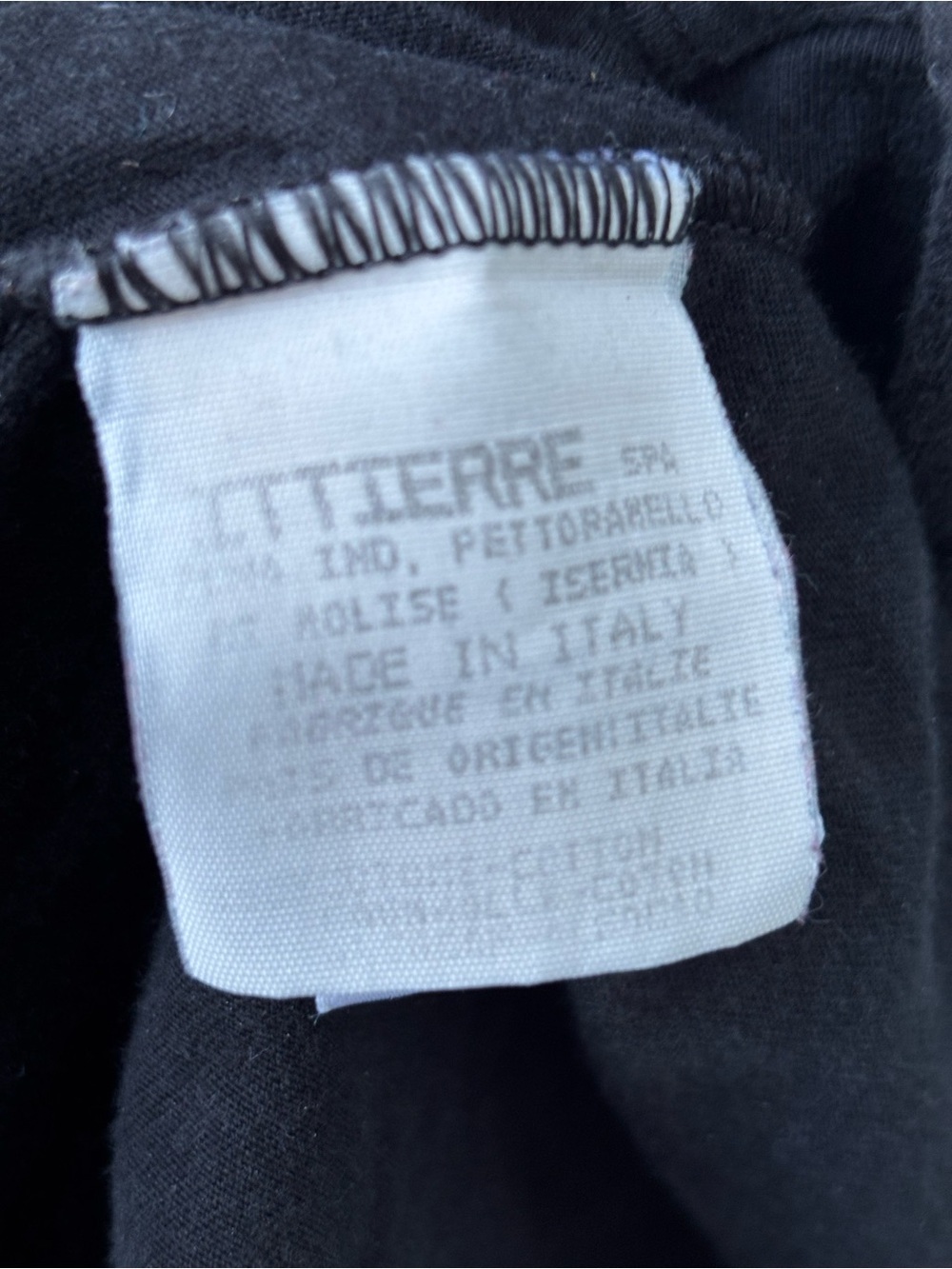 Vintage Versace Black Tee with Red and Yellow Flame Logo Searching for Love - Picture 8 of 15